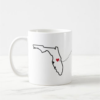 Caneca De Café Flórida para Alabama - Heart2Heart Coffee Mug