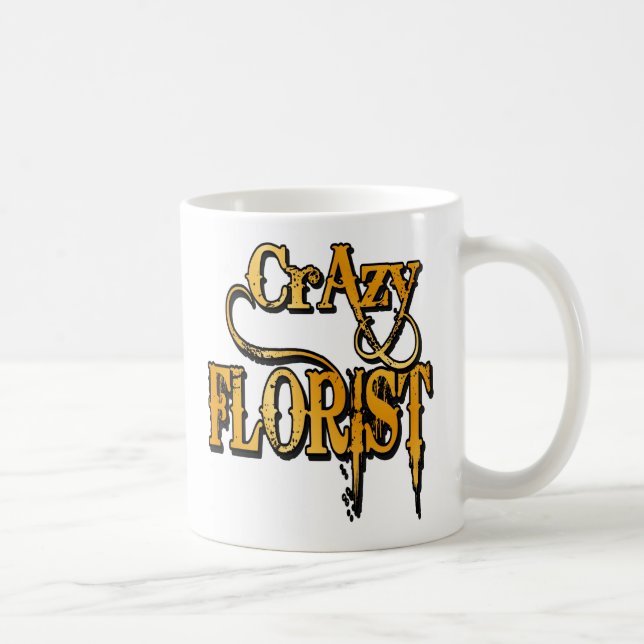 Caneca De Café Florista Louco (Direita)