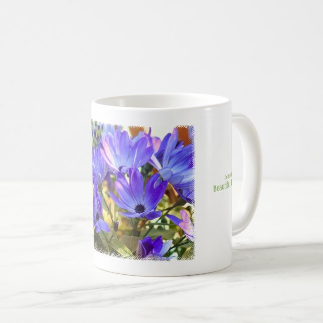Caneca De Café Florist's Cineraria (Frente Esquerda)