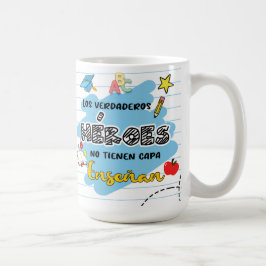 Caneca De Café Flork Día del Maestro - Los verdaderos Heroes!