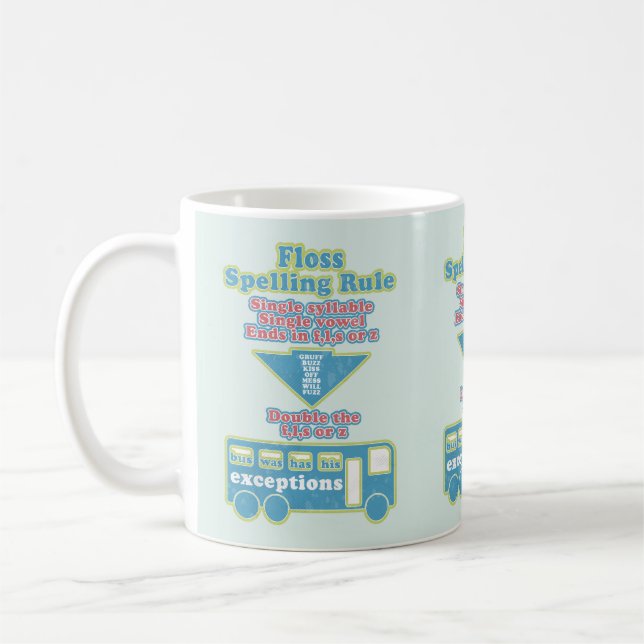 Caneca De Café Florule Fonds Learning English Language (Esquerda)