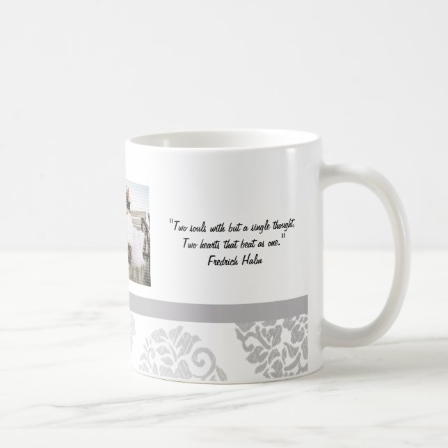 Caneca De Café Flower Buquê Wedding Mugs (Direita)