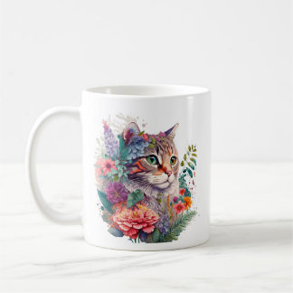 Caneca De Café Flower Cat nº 1