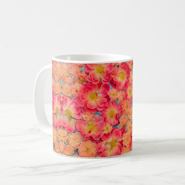 Caneca De Café Flower Power – Blumen design (Frente Esquerda)