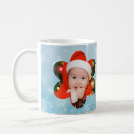 Caneca De Café Flower Shape My 1st Christmas Photo