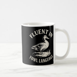 Caneca De Café Fluente Em Linguagem Imprópria Para Pato Amante De