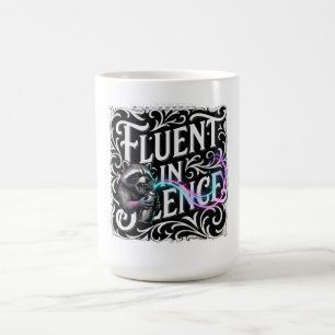 Caneca De Café Fluente em Silêncio Manga Longa