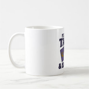 Caneca De Café Fluente em Tarot e Sarcasmo Bruxa Sarcástica