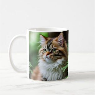 Caneca De Café "Fluff and Cuddles: The Chubby Persian Cat"