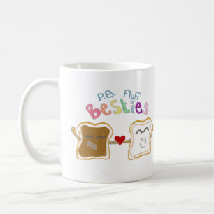 Caneca De Café fluff da manteiga de amendoim dos besties