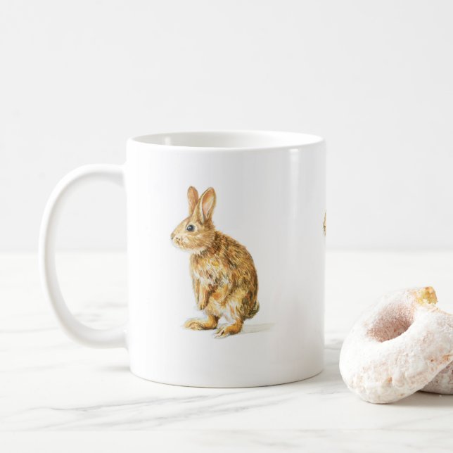 Caneca De Café Fluffy Bunny - (Com Donut)