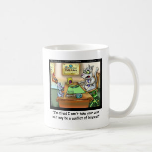 Caneca De Café Fluffy Cohen Advogada @Claw Gato Engraçado & Advog
