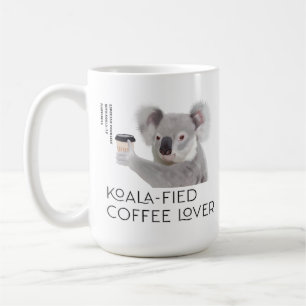 Caneca De Café Fluffy Koala Pun Coffee Lovers