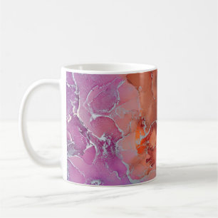 Caneca De Café Fluid Art. Moderno - Tipografia colorida, wa