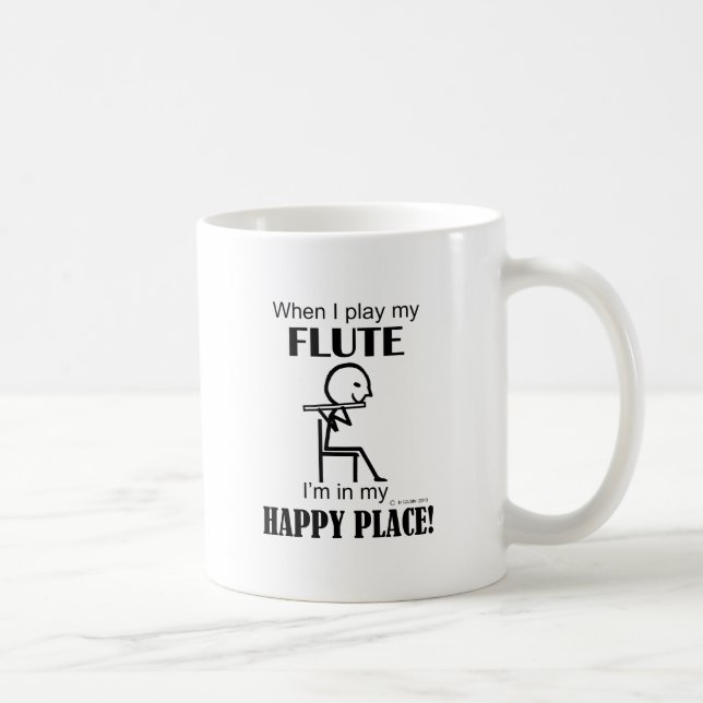 Caneca De Café Flute Happy Place (Direita)