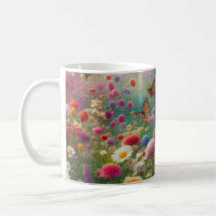 Caneca De Café Flutuação Floral