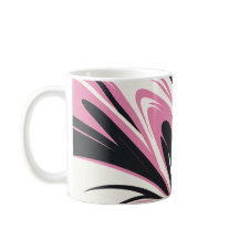 Fluxo de Abstrato branco, preto-e-preto-e-preto