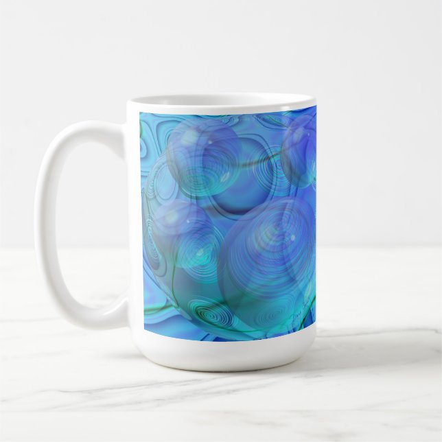 Caneca De Café Fluxo interno VI - Aqua & galáxia do Azure (Esquerda)