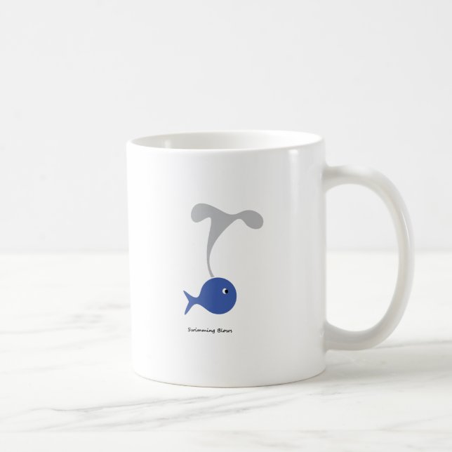 Caneca De Café Fluxos de natação (Direita)