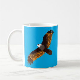 Caneca De Café Flying Bald Eagle
