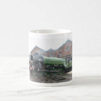 Caneca De Café Flying Scotsman e a pintura a óleo de trem a vapor
