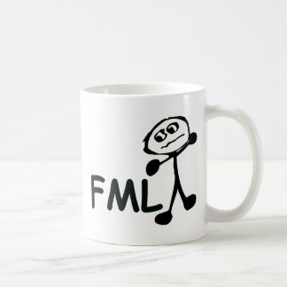 Caneca De Café FML Cartoon Man