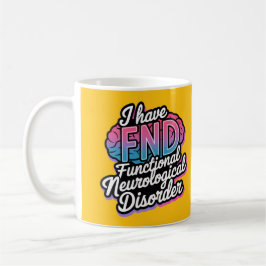 Caneca De Café FND Perturbação Neurológica Funcional Disco Invisí