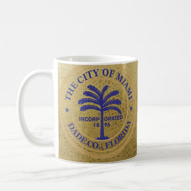 Caneca De Café foca da cidade de Miami (Esquerda)