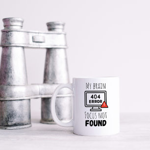 Caneca De Café Foco Divertido Não Encontrado