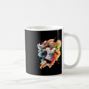 Caneca De Café Foco do Campeão – Jogadora de Tênis Feminina Em Aç