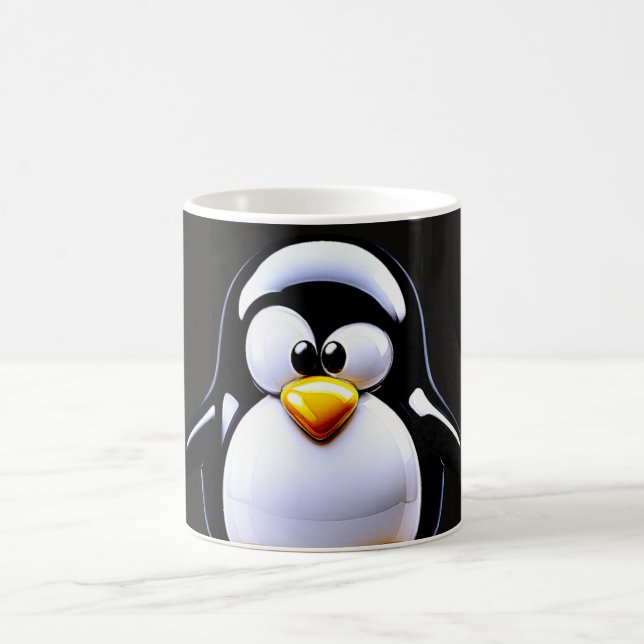 Caneca De Café Fofa Família de Pinguins (Centro)