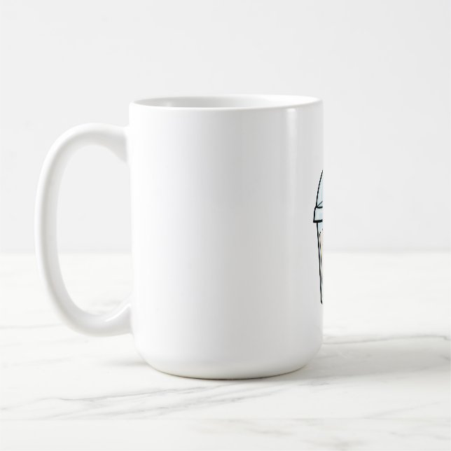 Caneca De Café Fofa Kawaii Chá de Boba Sorridente (Esquerda)