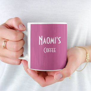 Caneca De Café Foffee Mug Personalizado da Fúcsia