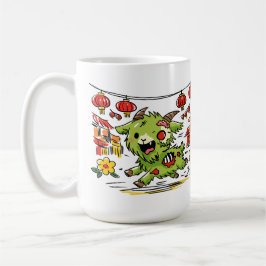 Caneca De Café Fofo Ano Novo Chinês do Bode