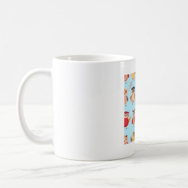 Caneca De Café fofo de coruja de desenho animado (Esquerda)