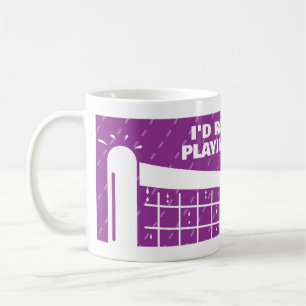 Caneca de café fofo dia chuvoso para amante de tên