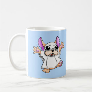 Caneca De Café Fofo-fantasma bonito abraça o Halloween