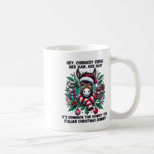 Caneca De Café Fofo Natal italiano Donkey Dominick T