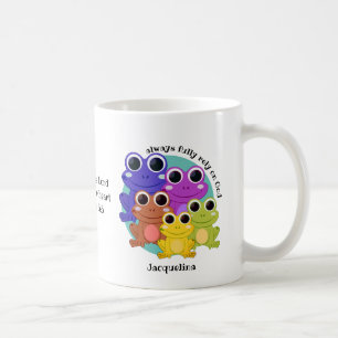 Caneca De Café Fofo personalizado, APOSTA-SE PLENAMENTE NO Sapo c