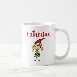 Caneca De Café fofo personalizado Natal feriado crianças