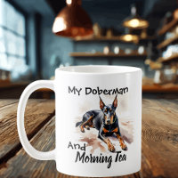 Fofo Preto no Branco ''Meu Doberman & Chá