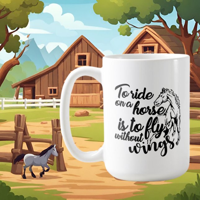 Caneca De Café fofos amantes de cavalos, arte de café Mug (Criador carregado)