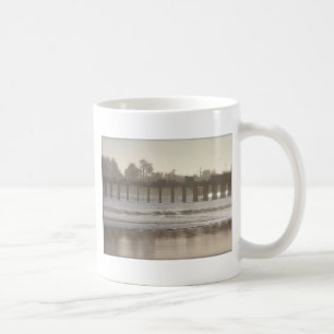 Caneca De Café Foggy Papais noeis Cruz Wharf