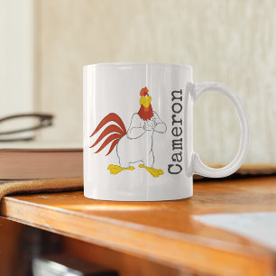 Caneca De Café Foghorn Leghorn   Stare Mischievous