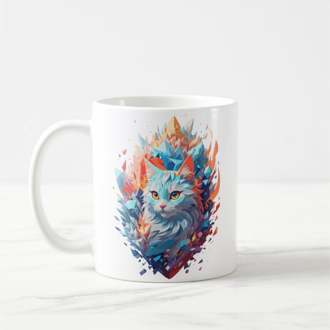 Caneca De Café Fogo criativo e Design de gelo (Esquerda)