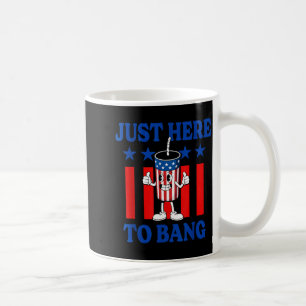 Caneca De Café Fogo de artifício patriótico dos EUA para homens a