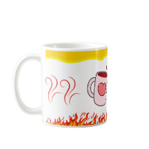 Fogo do Amor - Mug Romântico de Citação para Casai