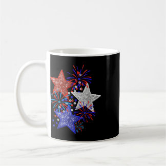 Caneca De Café Fogos de Artifício de 4 de Julho