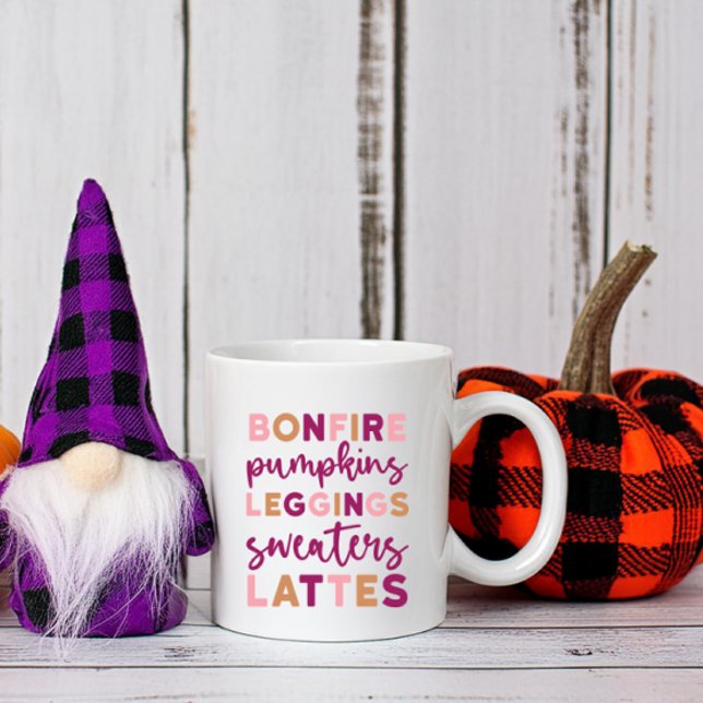 Caneca De Café Fogueira Sazonal Bonfire Suatros Pumpkins Latte (Criador carregado)