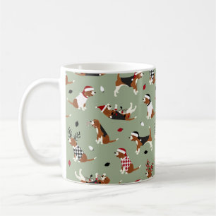 Caneca De Café Fogueira Verde de Beagles